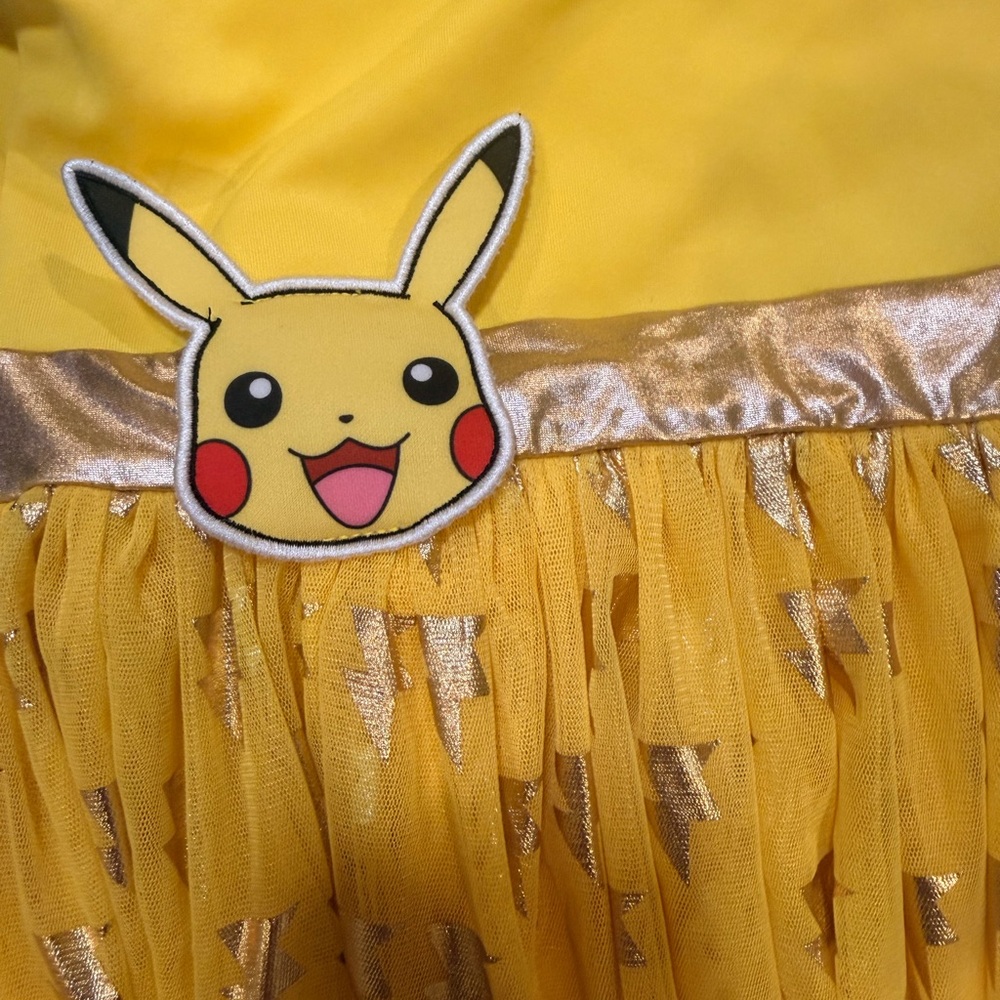Pokémon Yellow Pikachu Kids Costume Dress - Picture 3 of 6